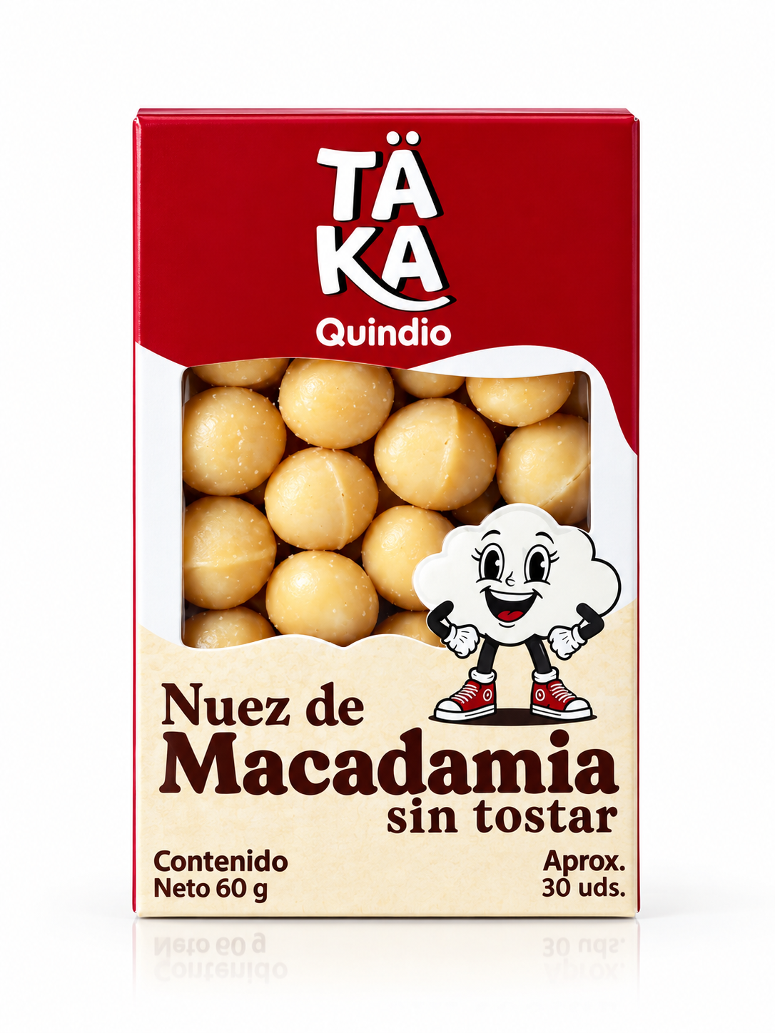 Caja Real TÄKA Nuez de Macadamia Sin Tostar Montenegro Quindío